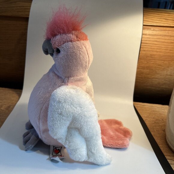 Ganz PINK 8” Plush Cockatoo  Bird Webkinz No Code Cute Clean & Sanitized Sweet - Picture 7 of 11